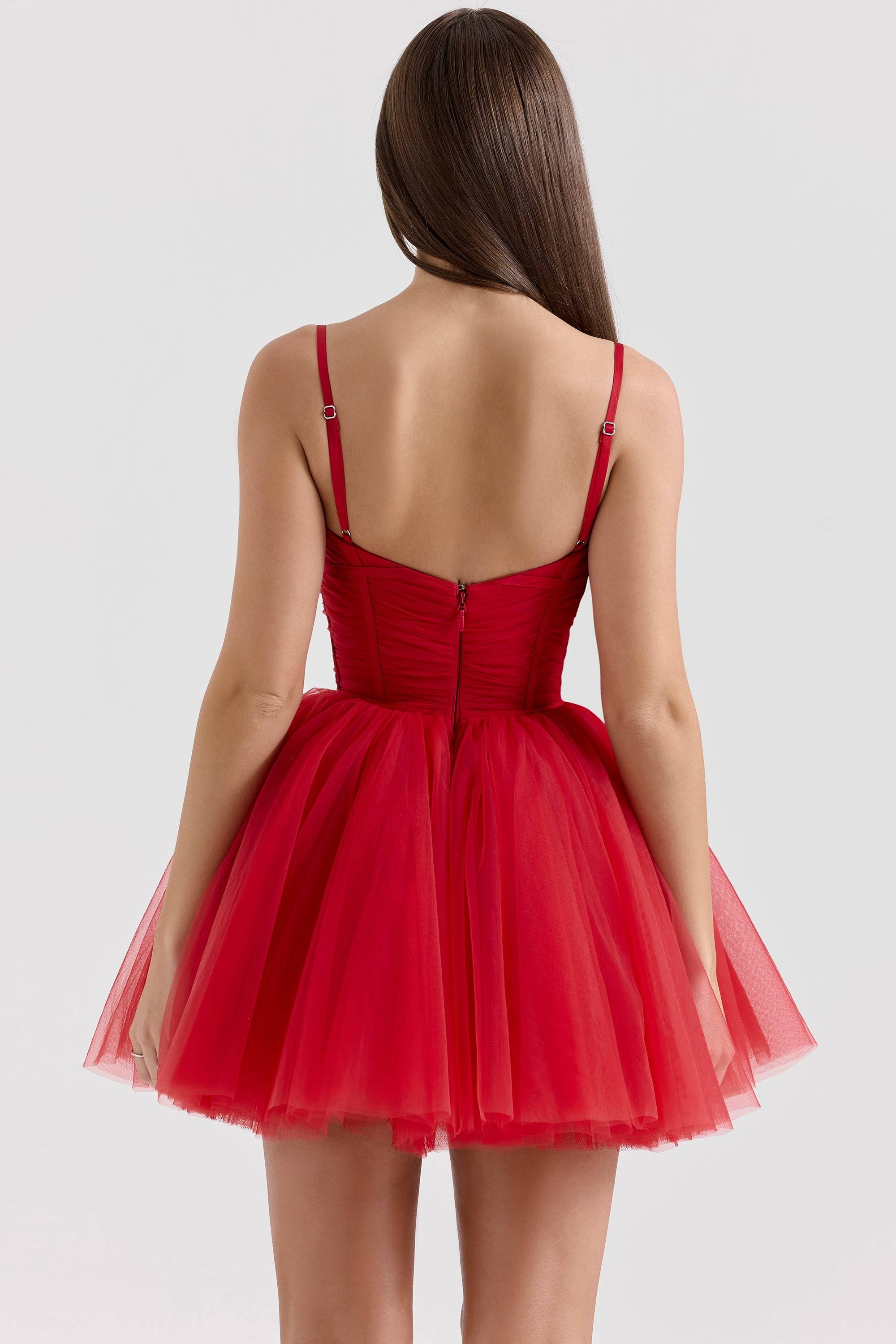 PRINCESS French Rose Tulle Mini Dress - Sale  Gemma Chic