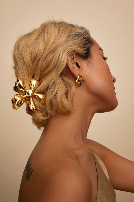 Glossy Daisy Claw Clip-Claw Clip