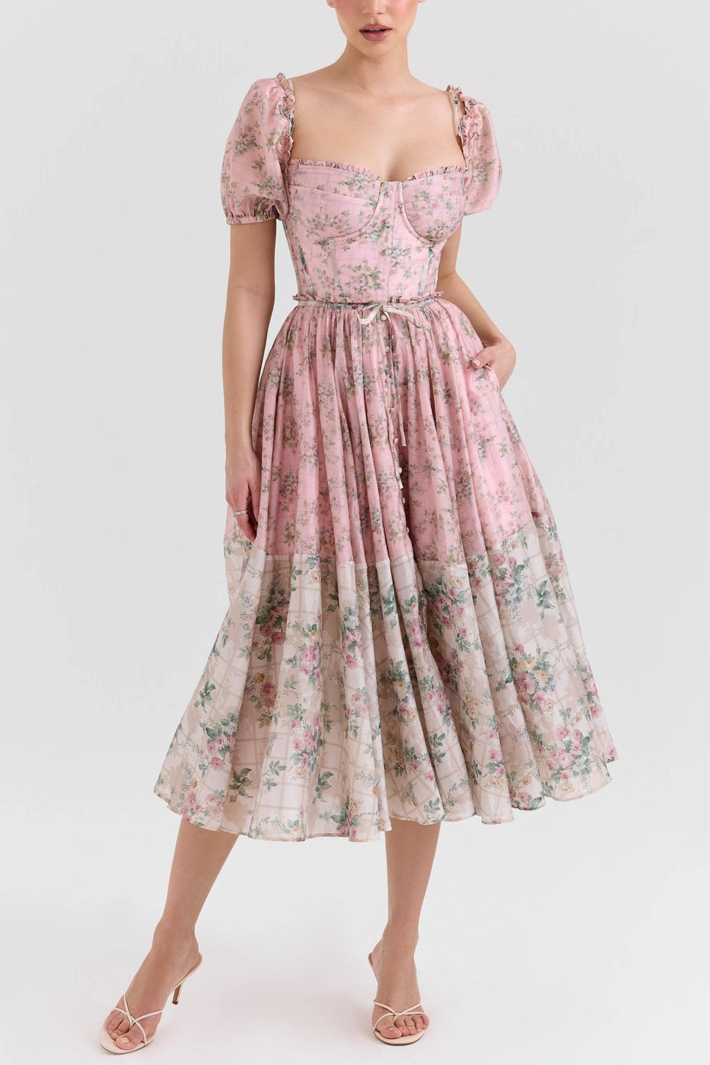Penelope_Pink_Floral_Chiffon_Midi_Dress_2