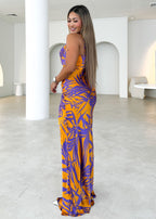 Nekroe Maxi Dress - Purple Fern  GEMMACHIC