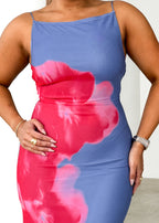 Kohl Maxi Dress - Blue Flowers  GEMMACHIC