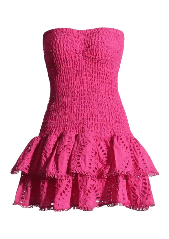Ros¨¦ Dress - Fuchsia  GEMMACHIC