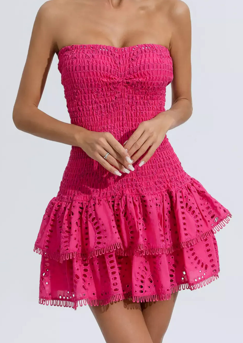 Ros¨¦ Dress - Fuchsia  GEMMACHIC