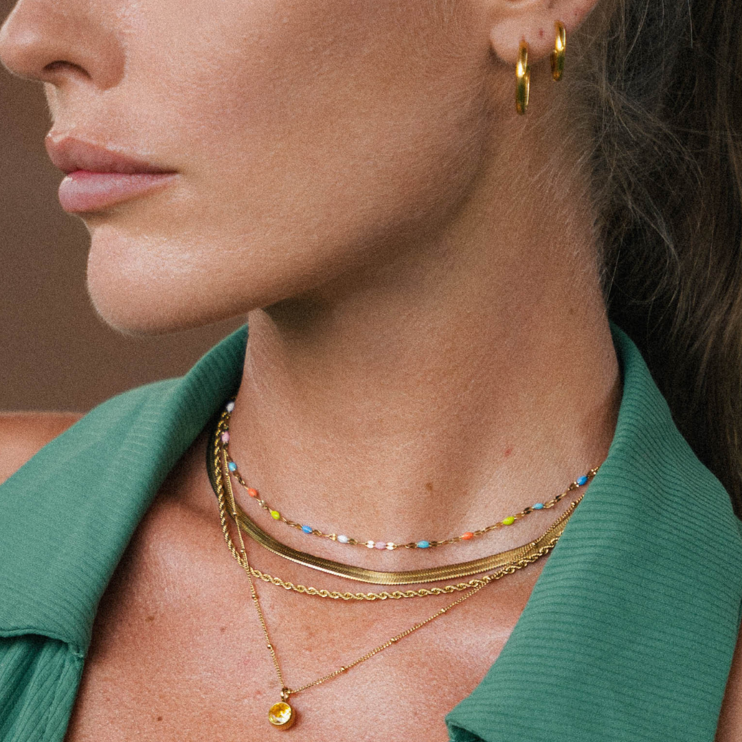 Rainbow Dainty Choker  GEMMACHIC