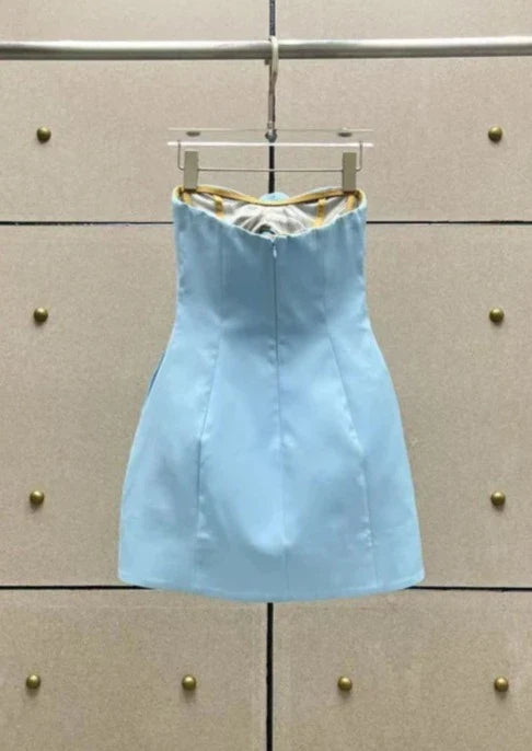 Valencia Dress - Baby Blue  GEMMACHIC