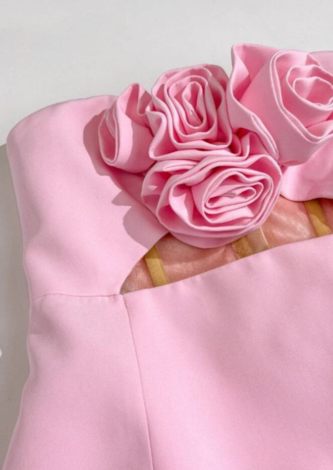 Valencia Dress - Baby Pink  GEMMACHIC