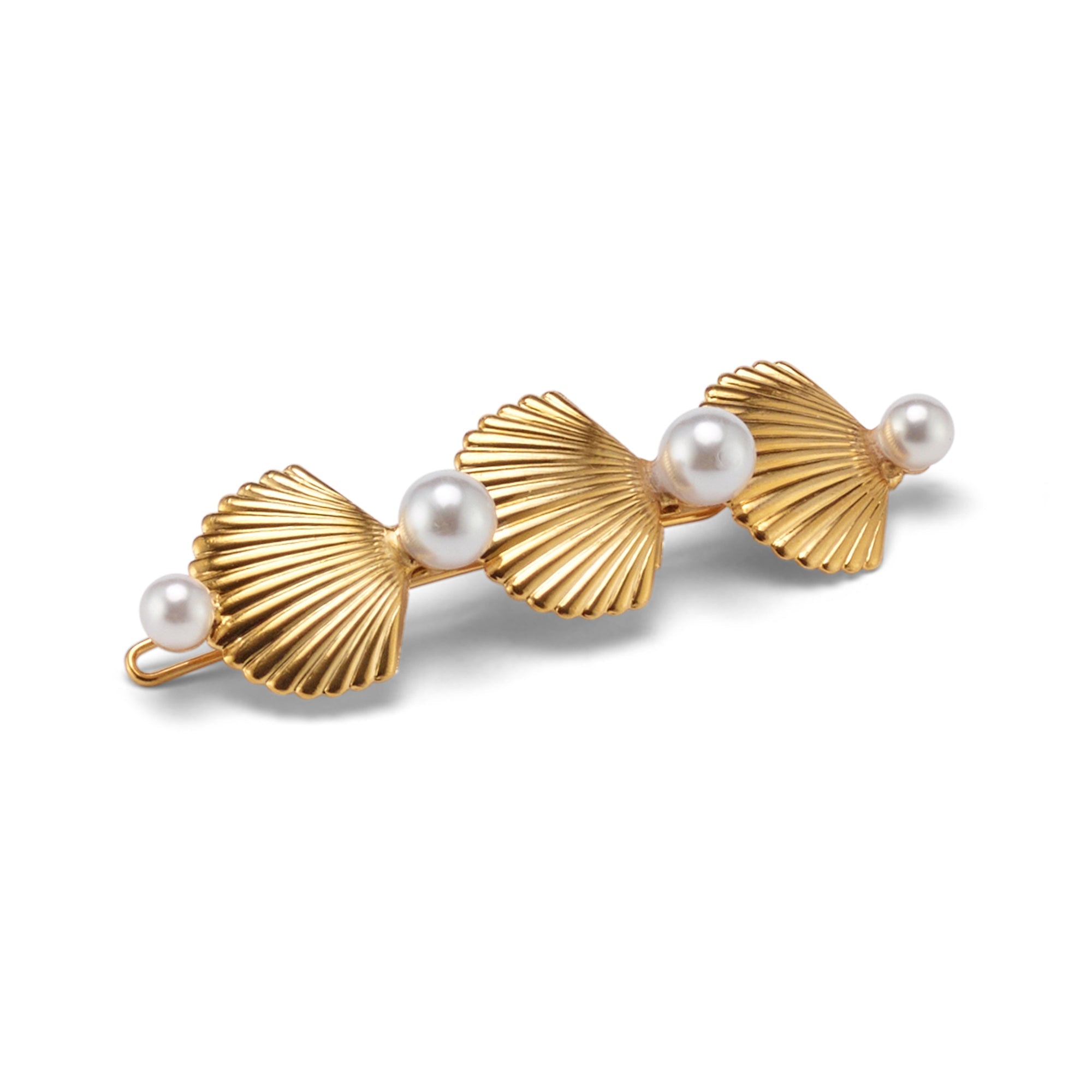 Sandy Pearl Barrette  GEMMACHIC