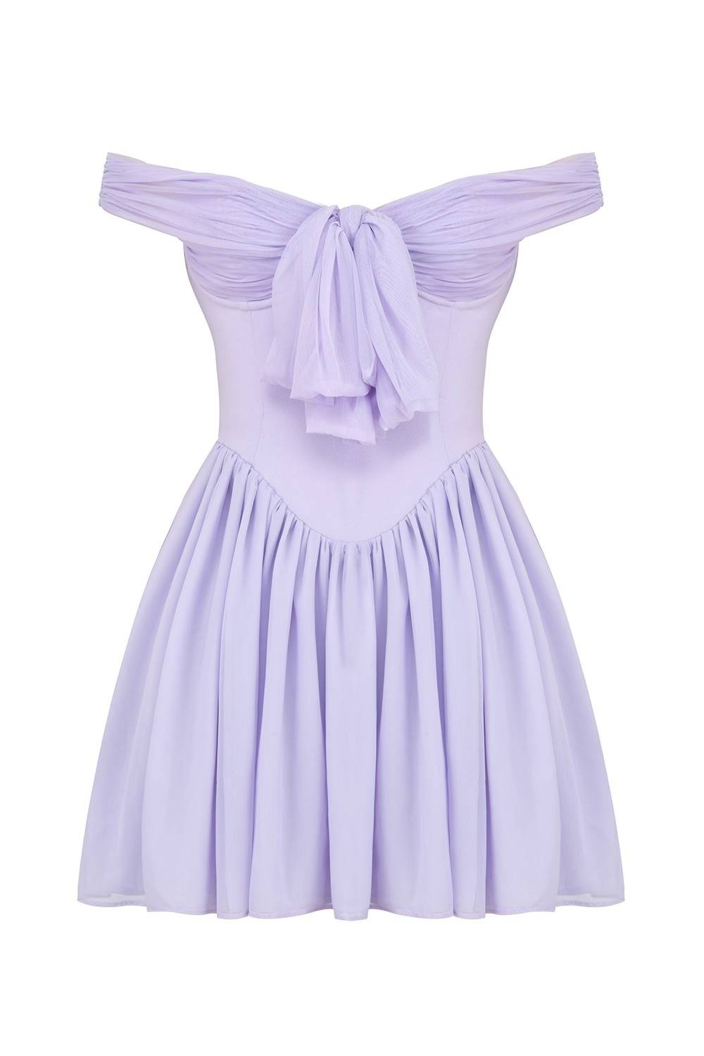 SOLEIL Orchid Off Shoulder Mini Dress  Gemma Chic
