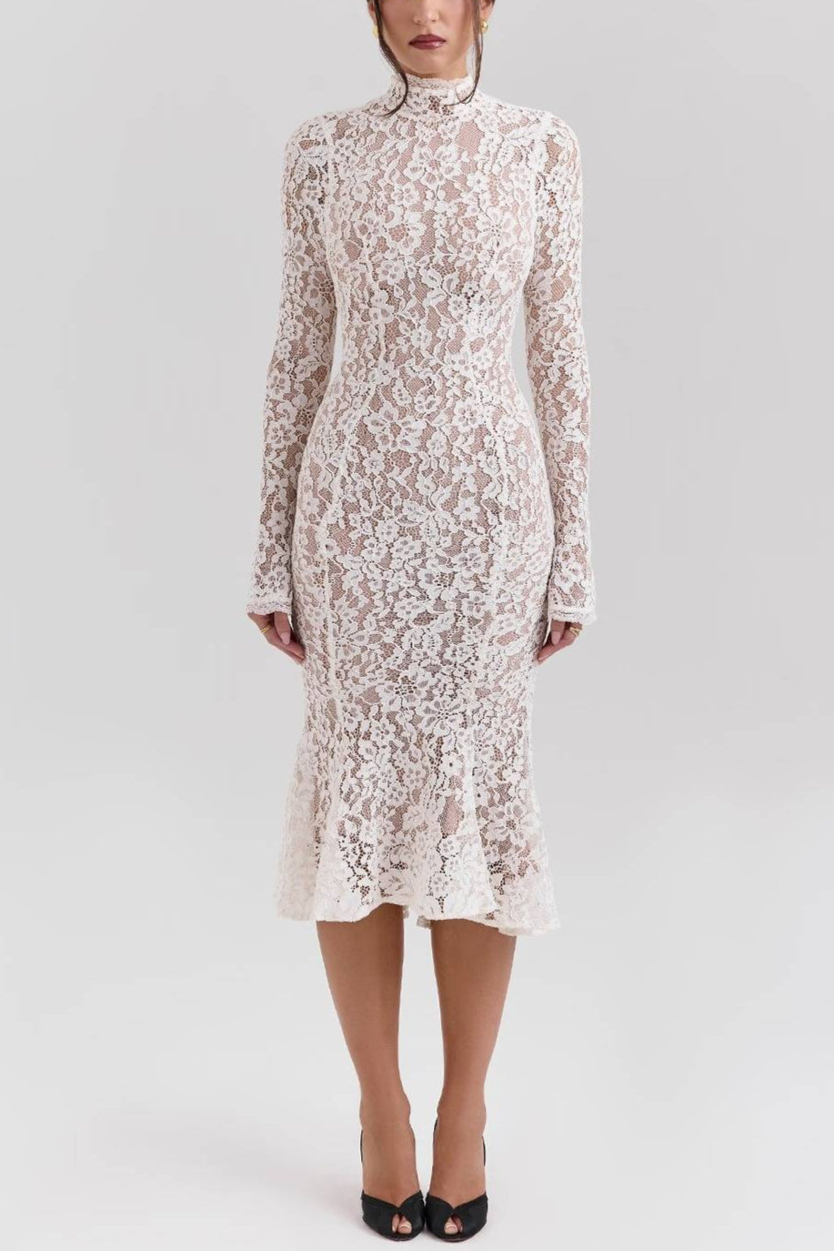 SOPHIA_Vintage_Ivory_Lace_Fitted_Midi_Dress_2_-min