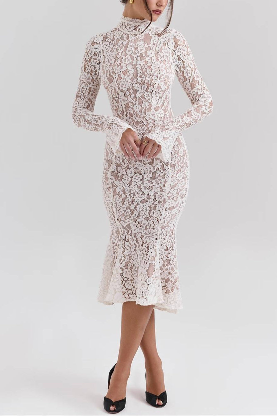 SOPHIA_Vintage_Ivory_Lace_Fitted_Midi_Dress_3_-min