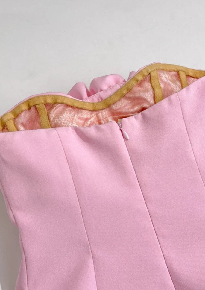 Valencia Dress - Baby Pink  GEMMACHIC