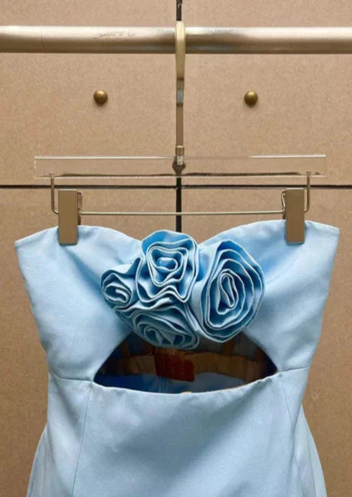 Valencia Dress - Baby Blue  GEMMACHIC