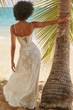 Seren Vintage Cream Floral Lace Back Maxi Dress  Gemma Chic
