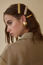 T3 x Lelet NY Crystal Pave Bar Barrette  GEMMACHIC