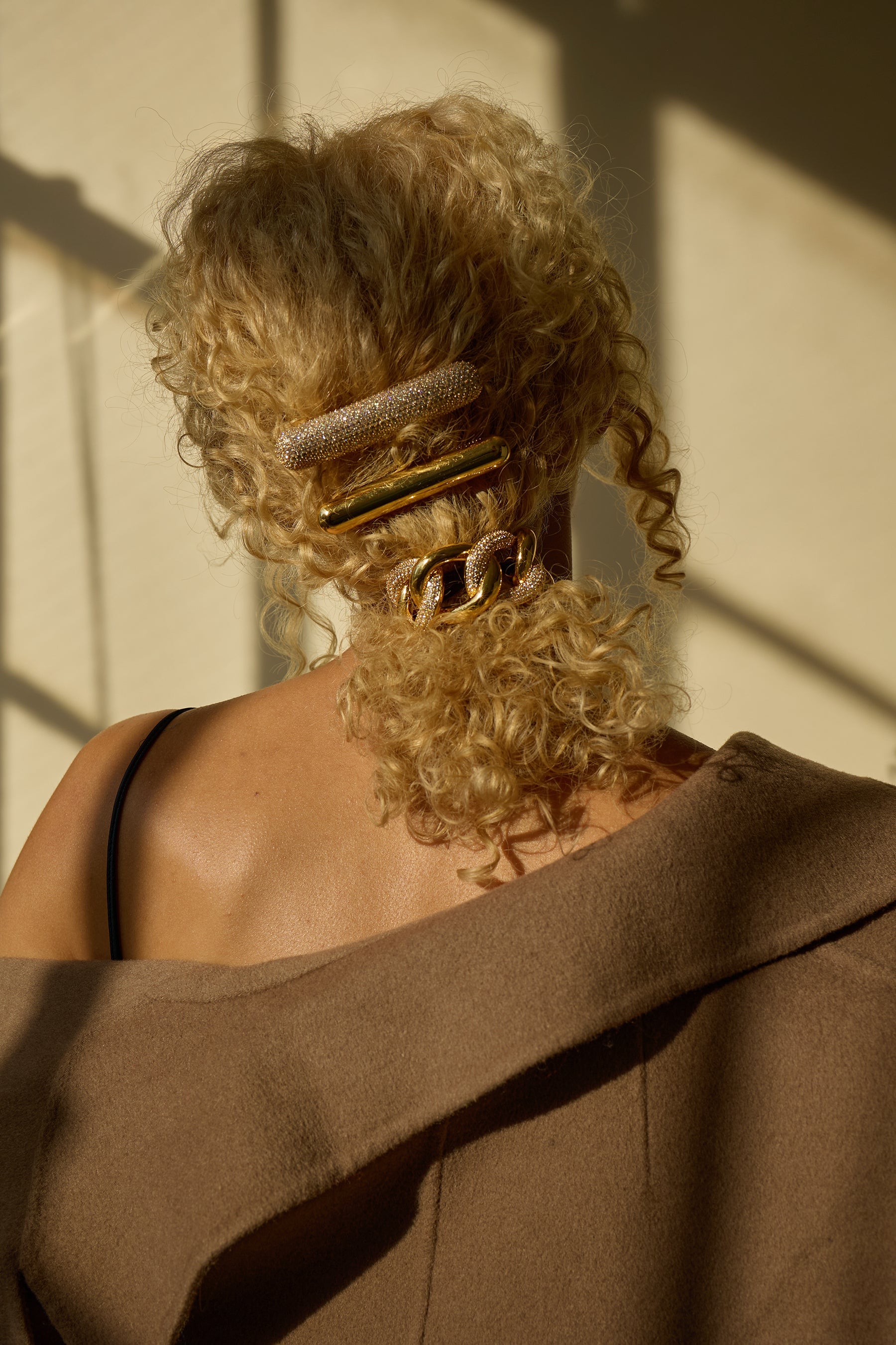 T3 x Lelet NY Crystal Pave Bar Barrette  GEMMACHIC