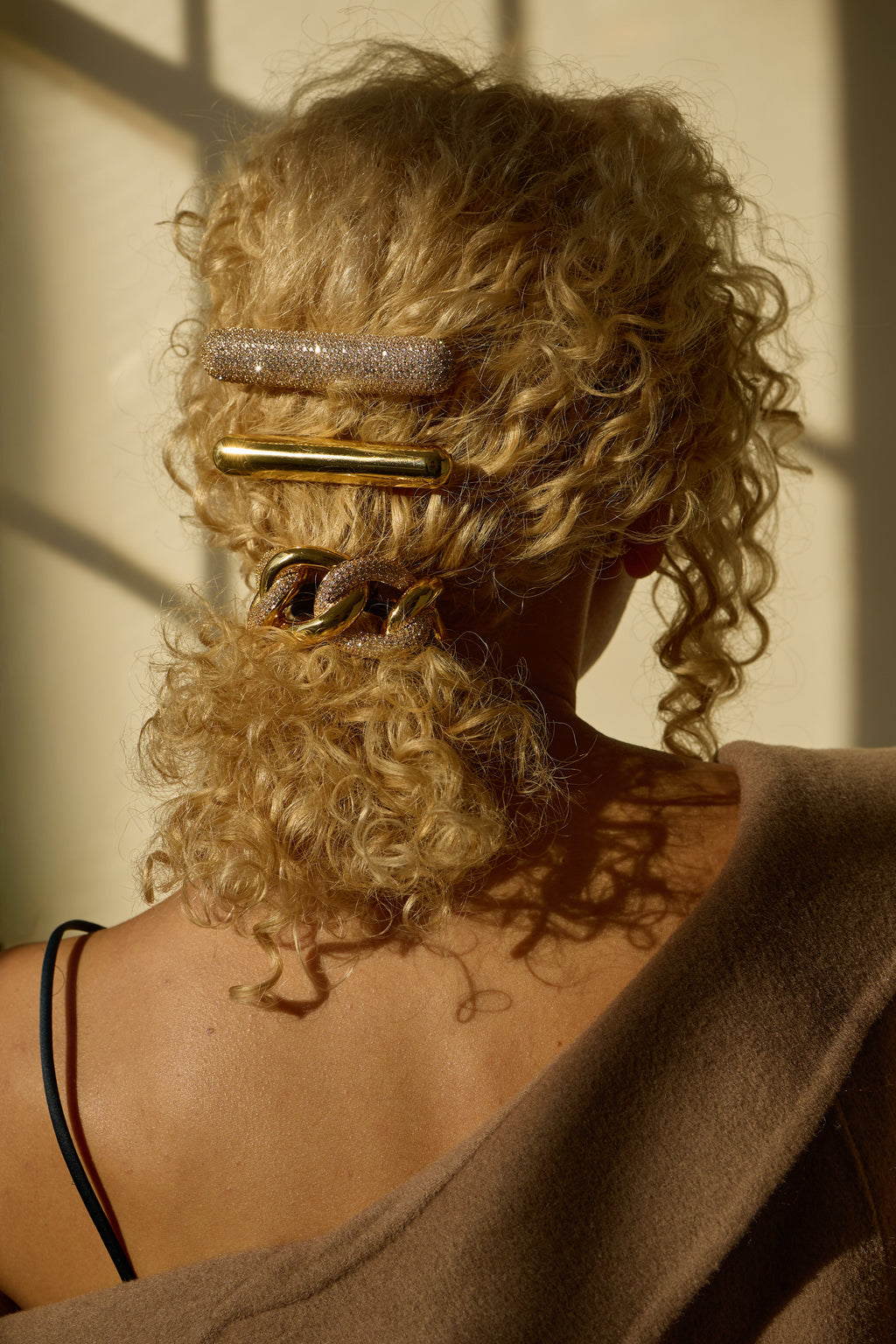 T3 x Lelet NY Crystal Pave Bar Barrette  GEMMACHIC