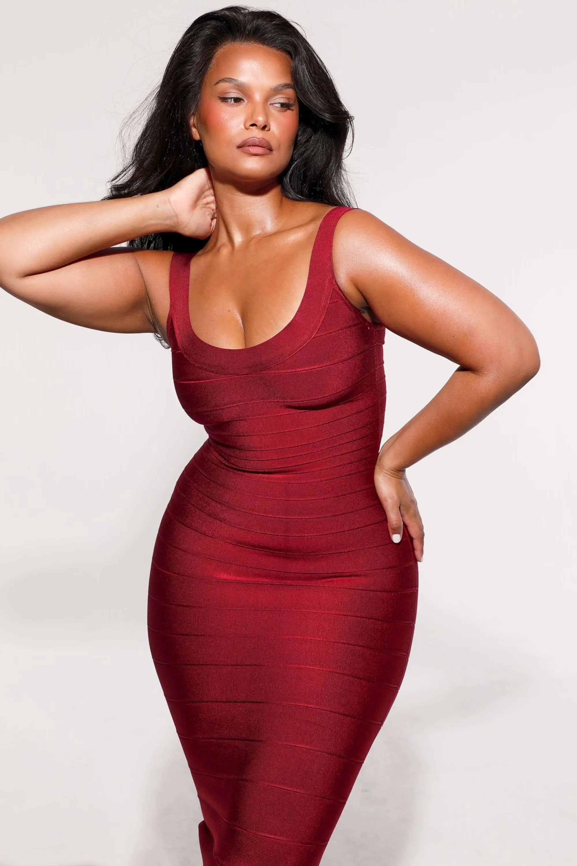 THE OG Ruby Bandage Maxi Dress  GEMMACHIC