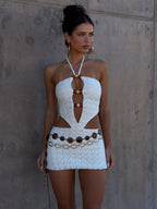 TIAN MINI DRESS CREAM  Gemma Chic