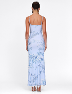 JULIANNA DRESS - BLUE : FLORAL : CERAMIC FLORAL  GEMMACHIC