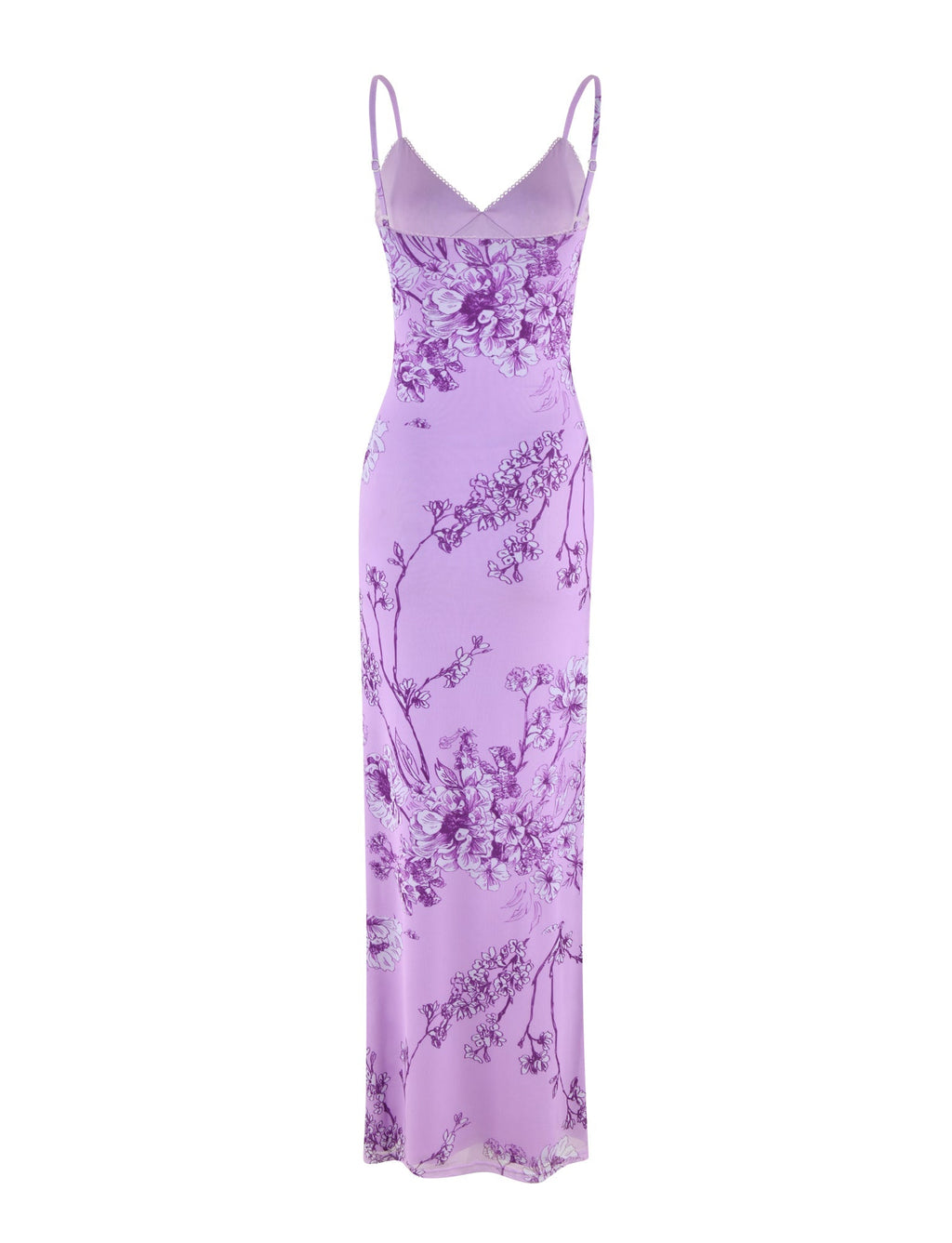 JULIANNA DRESS - PURPLE : FLORAL : PURPLE CERAMIC FLORAL  GEMMACHIC