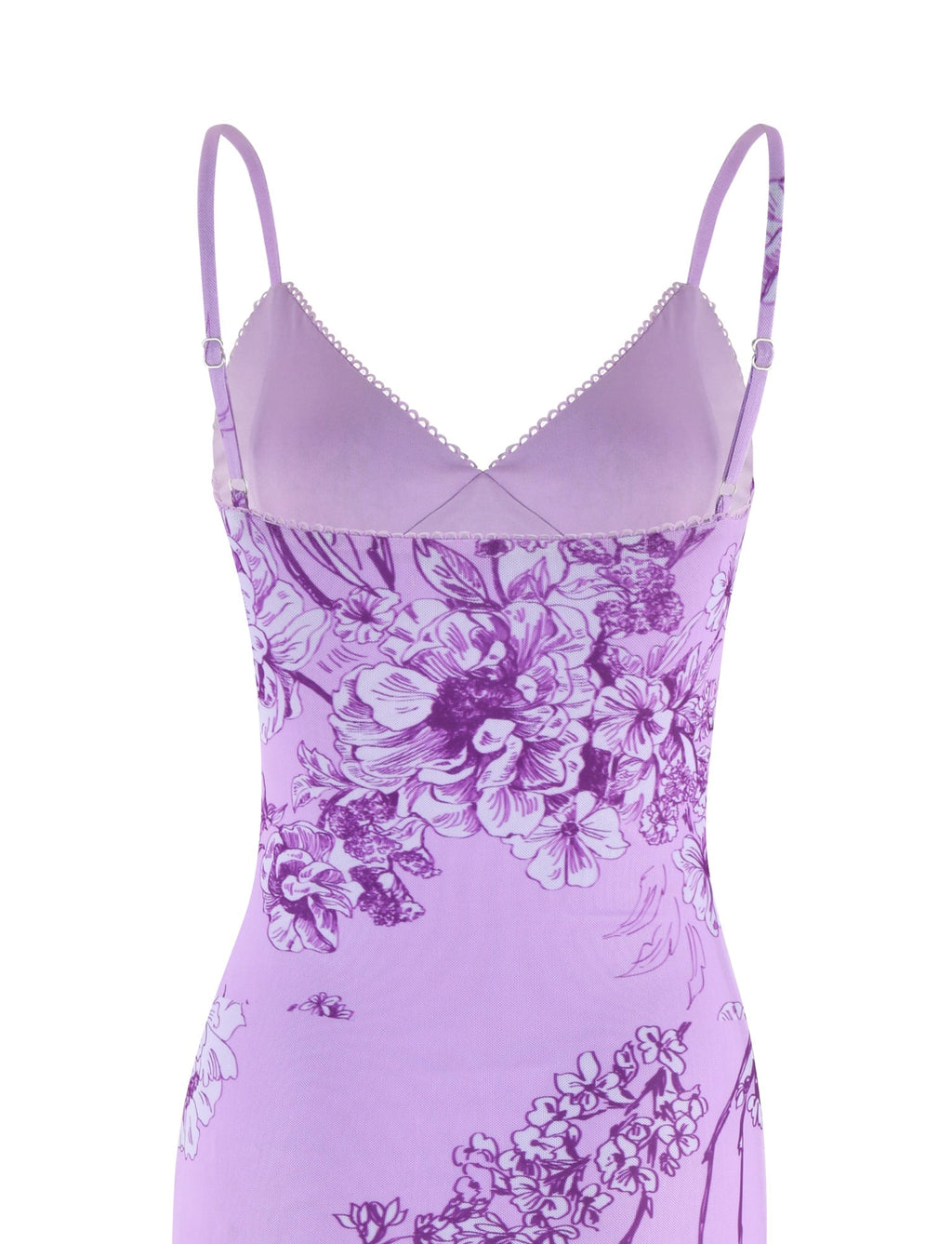 JULIANNA DRESS - PURPLE : FLORAL : PURPLE CERAMIC FLORAL  GEMMACHIC