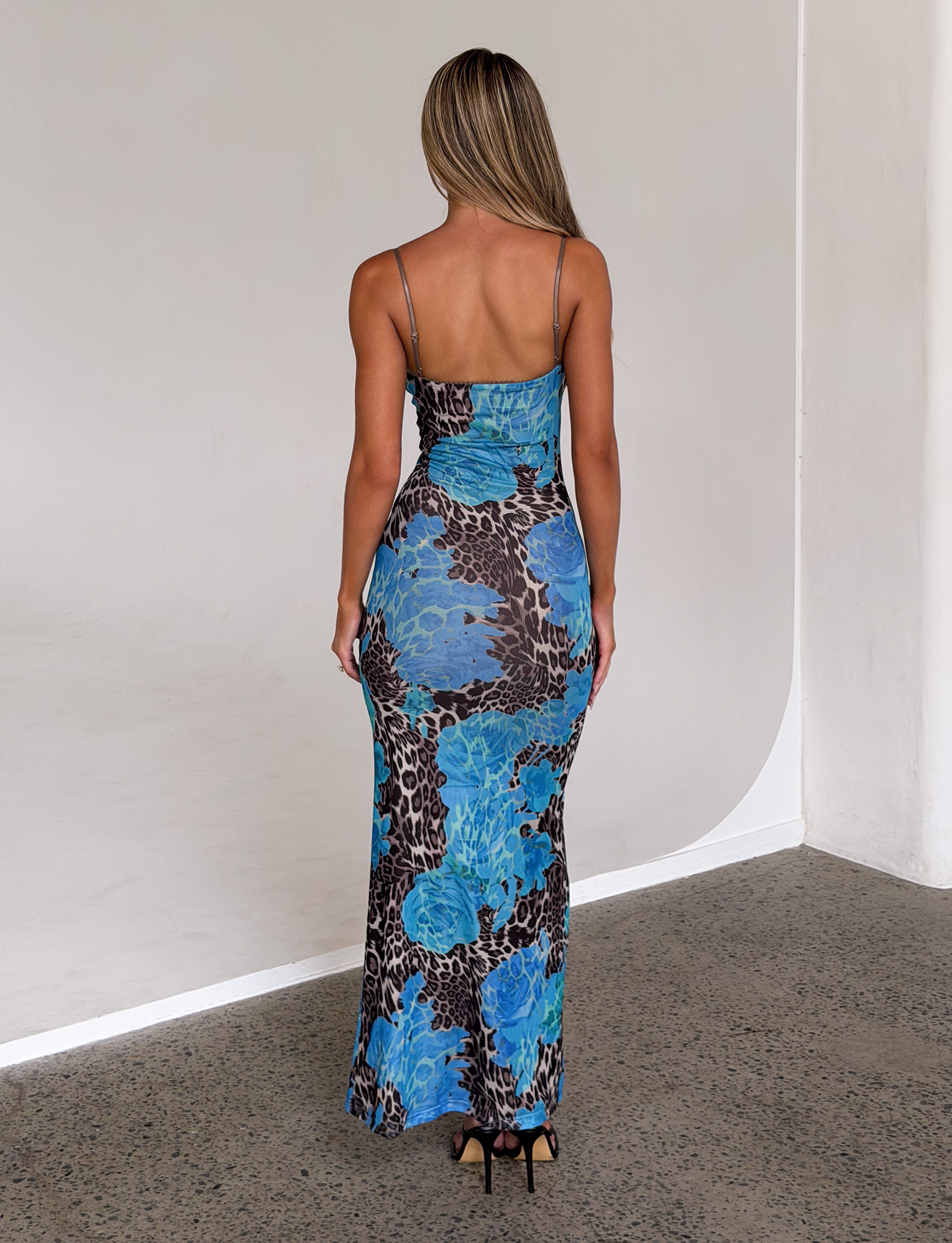 JULIANNA DRESS - BLUE : LEOPARD  GEMMACHIC