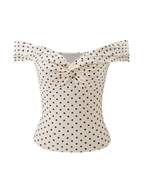DENALI TOP - CREAM DOT  GEMMACHIC