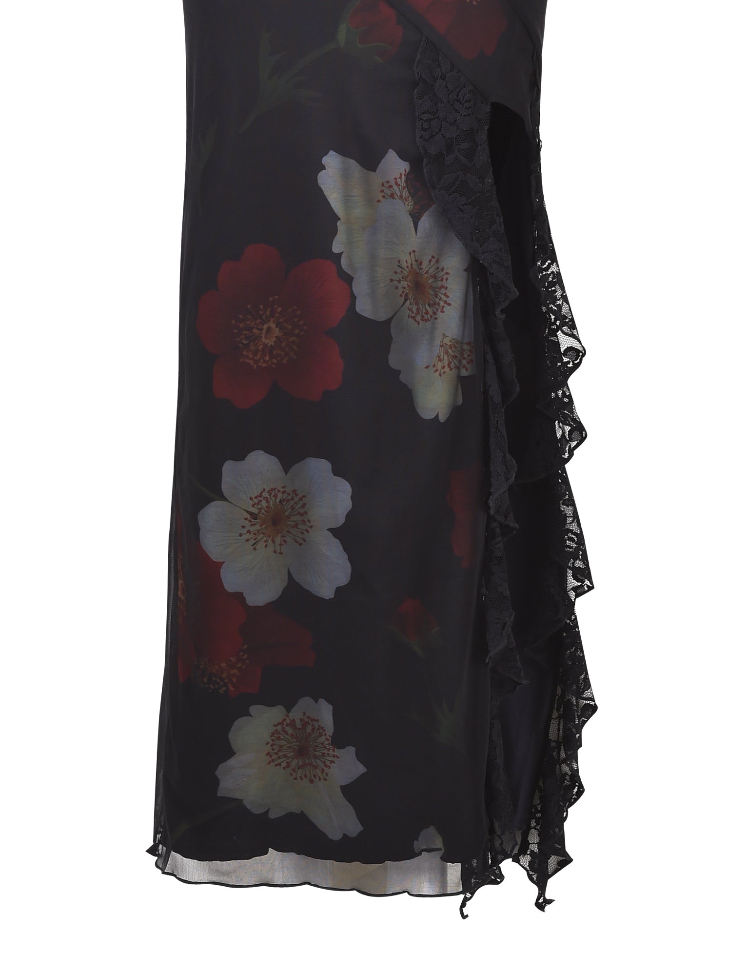 THEO MAXI DRESS - RED : MACRO FLORAL  GEMMACHIC
