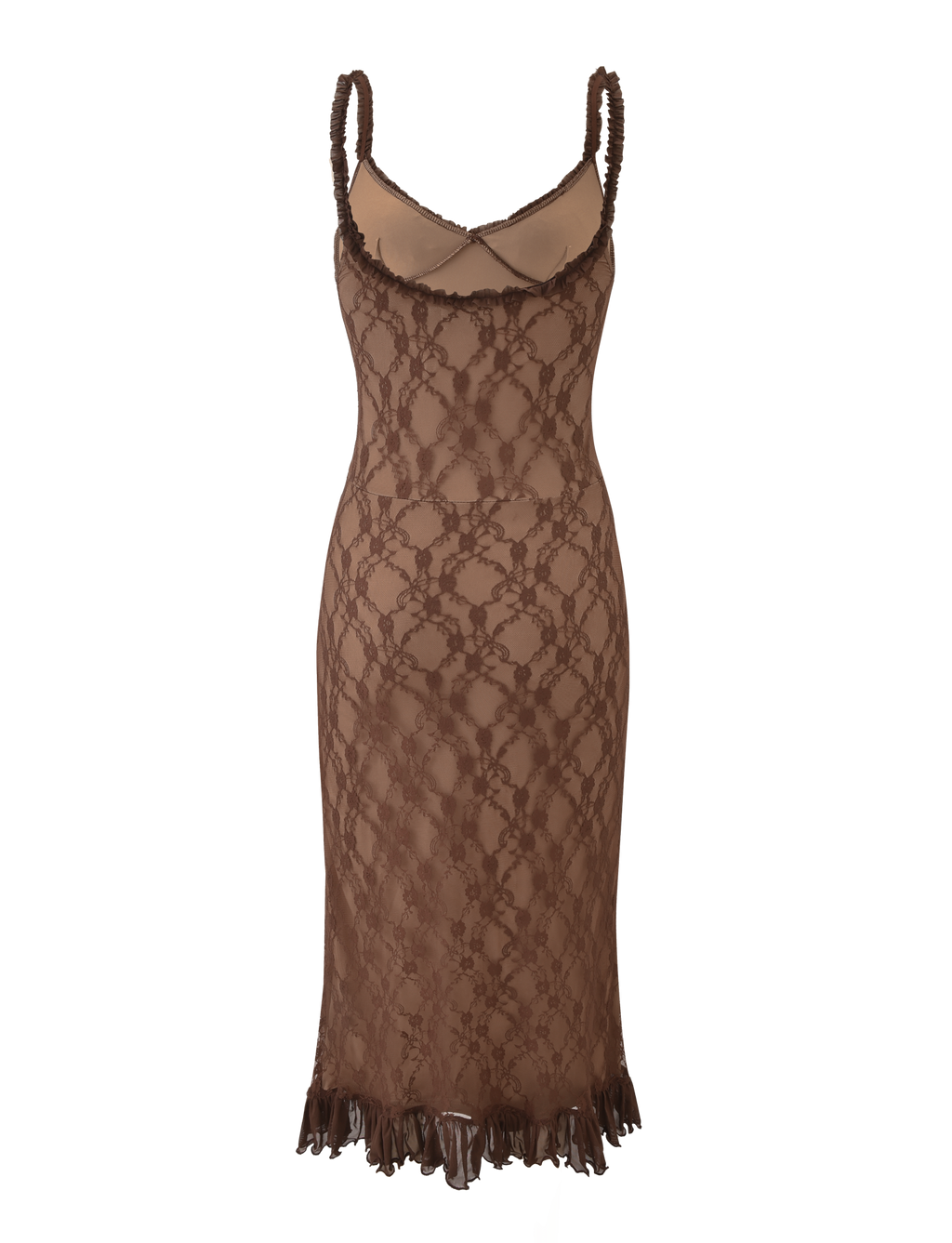 DEJA DRESS - BROWN LACE  GEMMACHIC