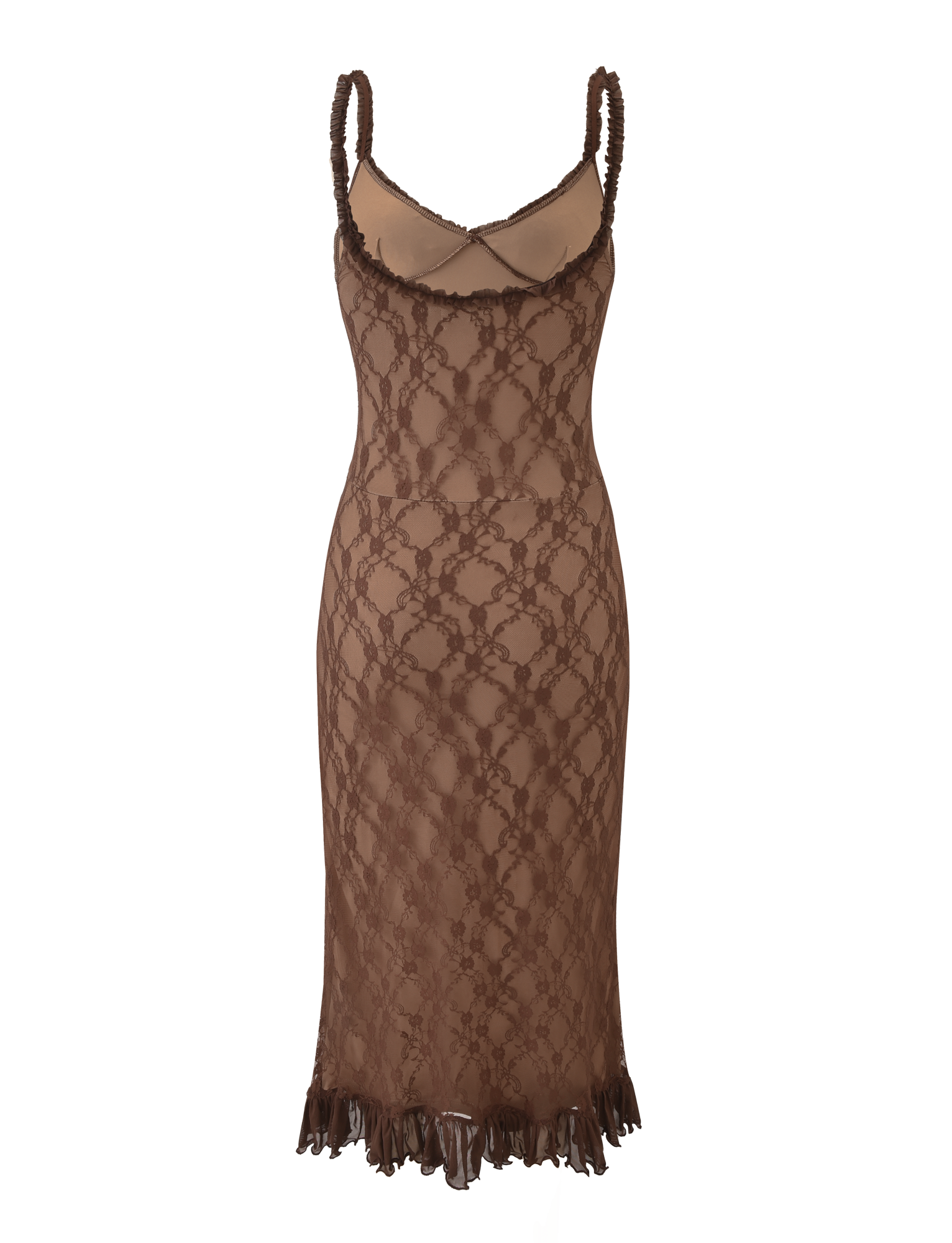 DEJA DRESS - BROWN LACE  GEMMACHIC