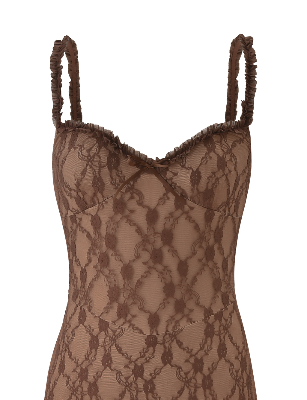 DEJA DRESS - BROWN LACE  GEMMACHIC