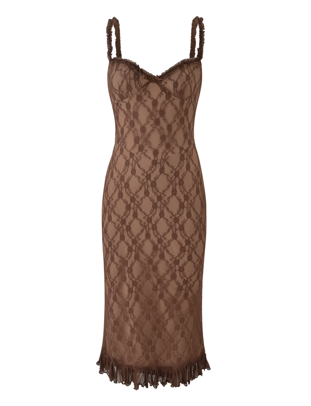 DEJA DRESS - BROWN LACE  GEMMACHIC