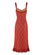 DEJA DRESS - RED : BERRY RED  GEMMACHIC