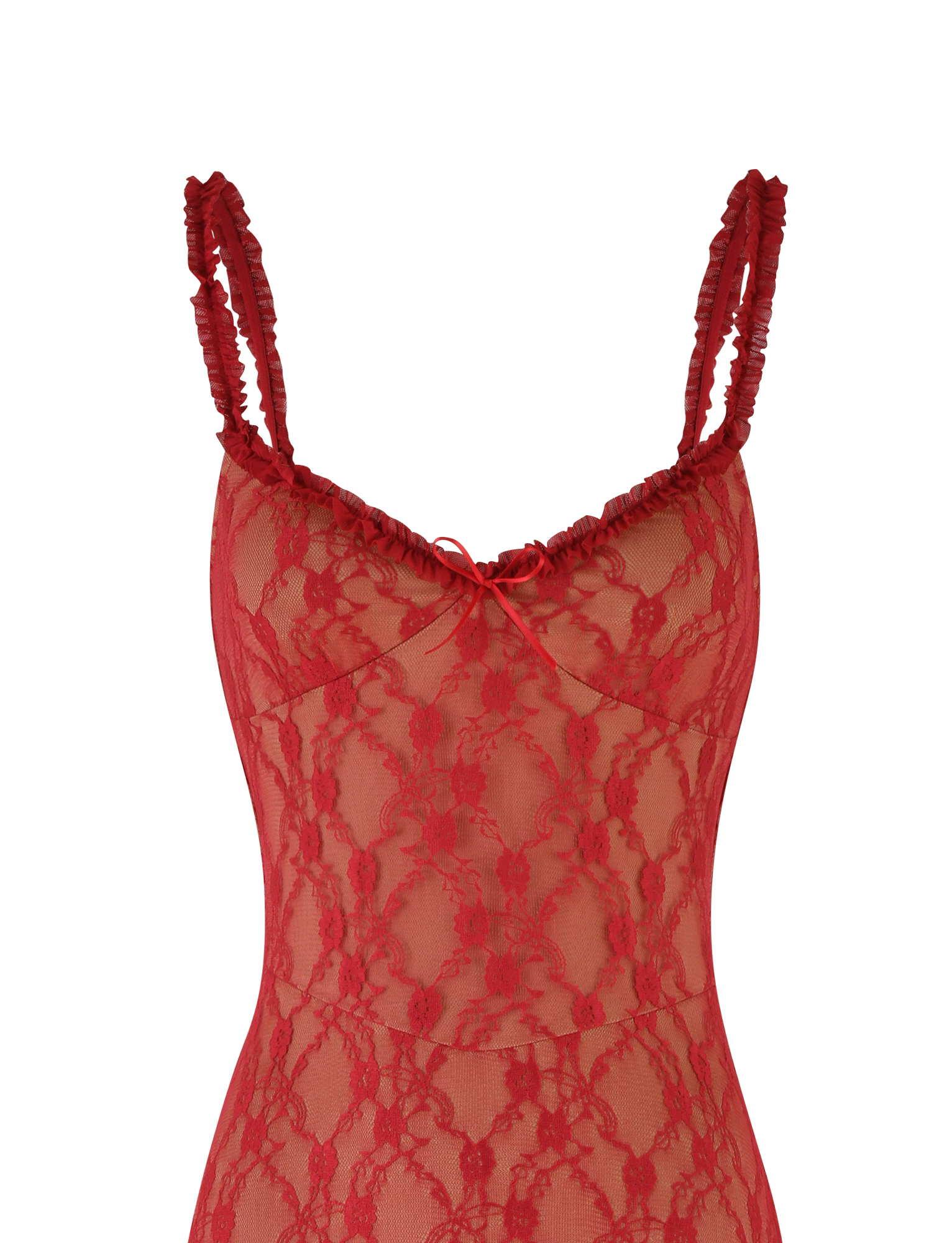 DEJA DRESS - RED : BERRY RED  GEMMACHIC