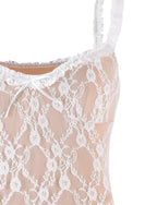 DEJA DRESS - WHITE : LACE  GEMMACHIC