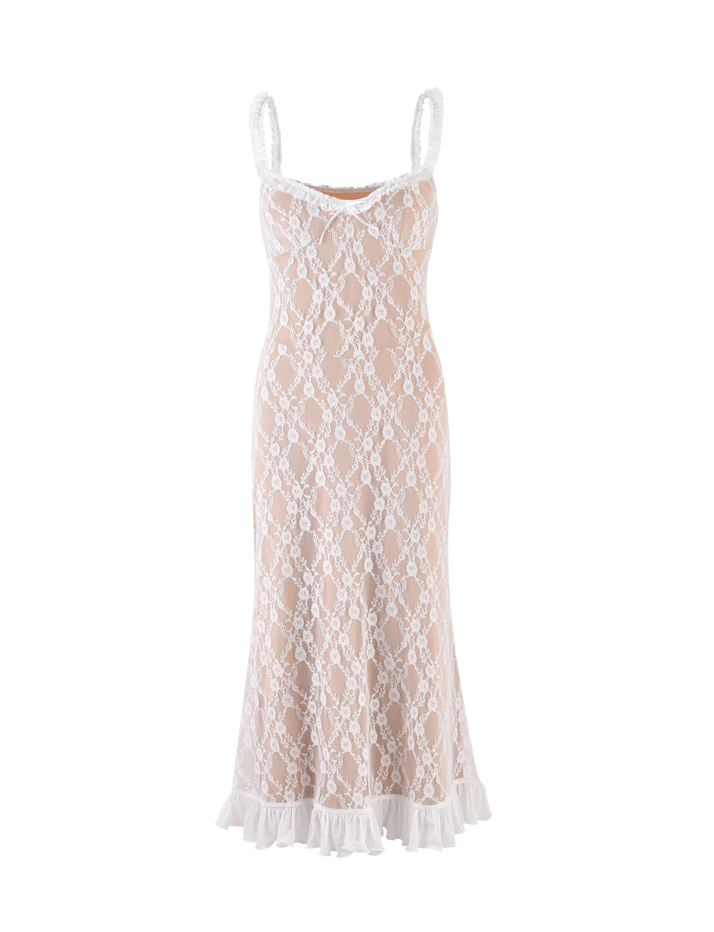 DEJA DRESS - WHITE : LACE  GEMMACHIC
