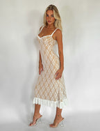 DEJA DRESS - WHITE : LACE  GEMMACHIC