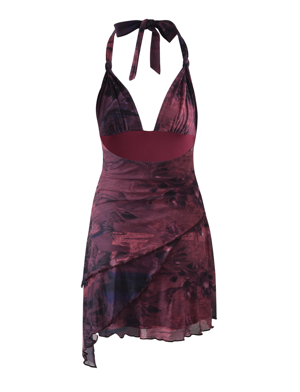 FRIEDA DRESS - RED : BURGUNDY ROMANTIC  GEMMACHIC