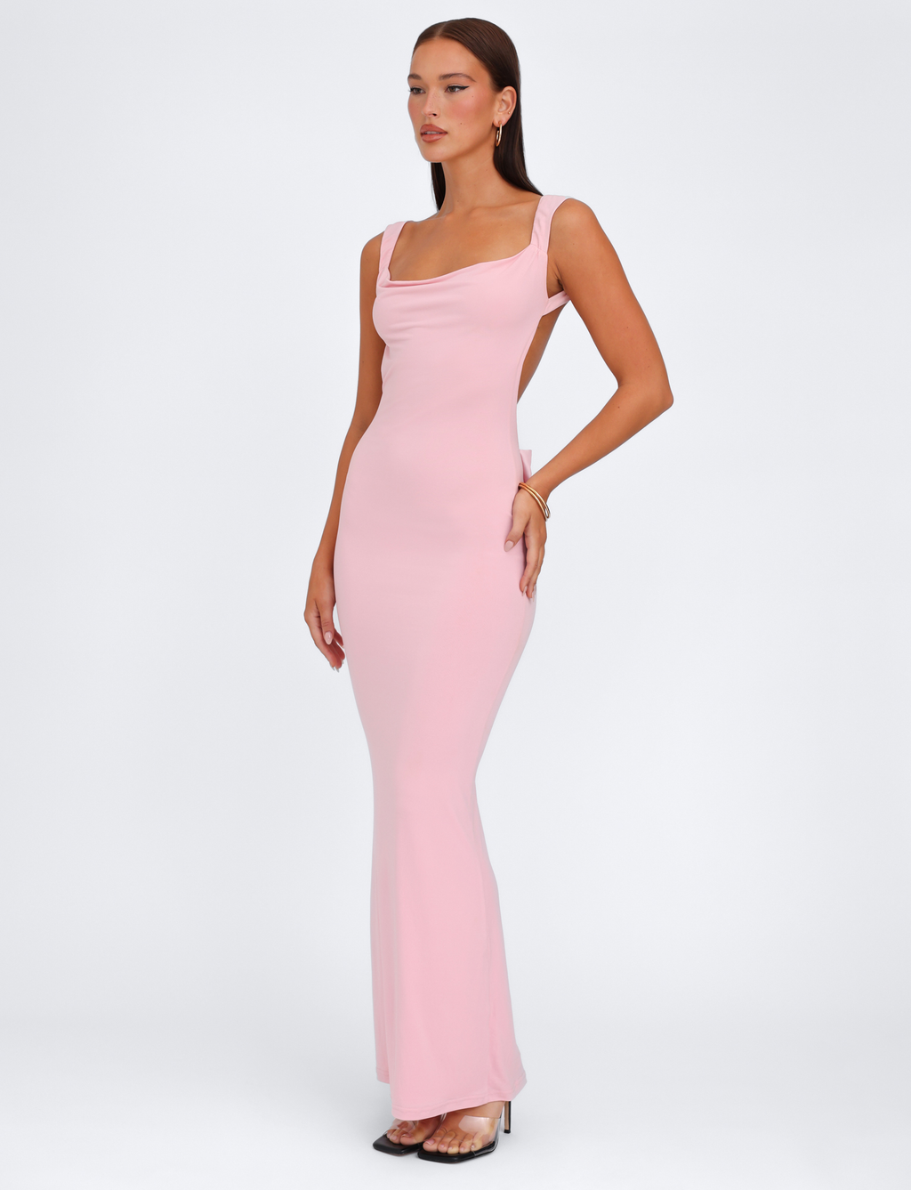 ZITA DRESS - PINK : BABY PINK  GEMMACHIC