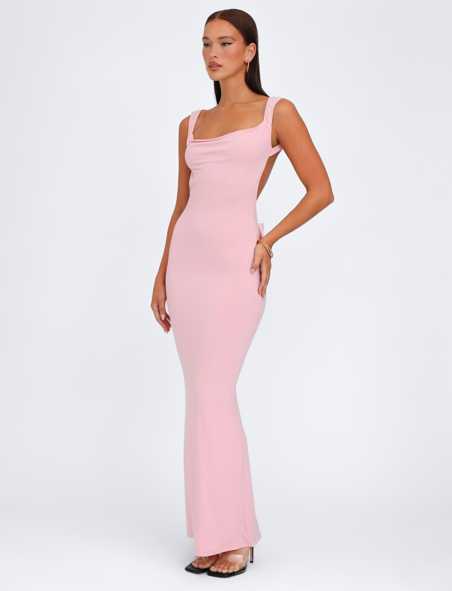 ZITA DRESS - PINK : BABY PINK  GEMMACHIC