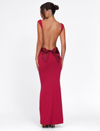 ZITA DRESS - RED : SALSA : DEEP RED  GEMMACHIC