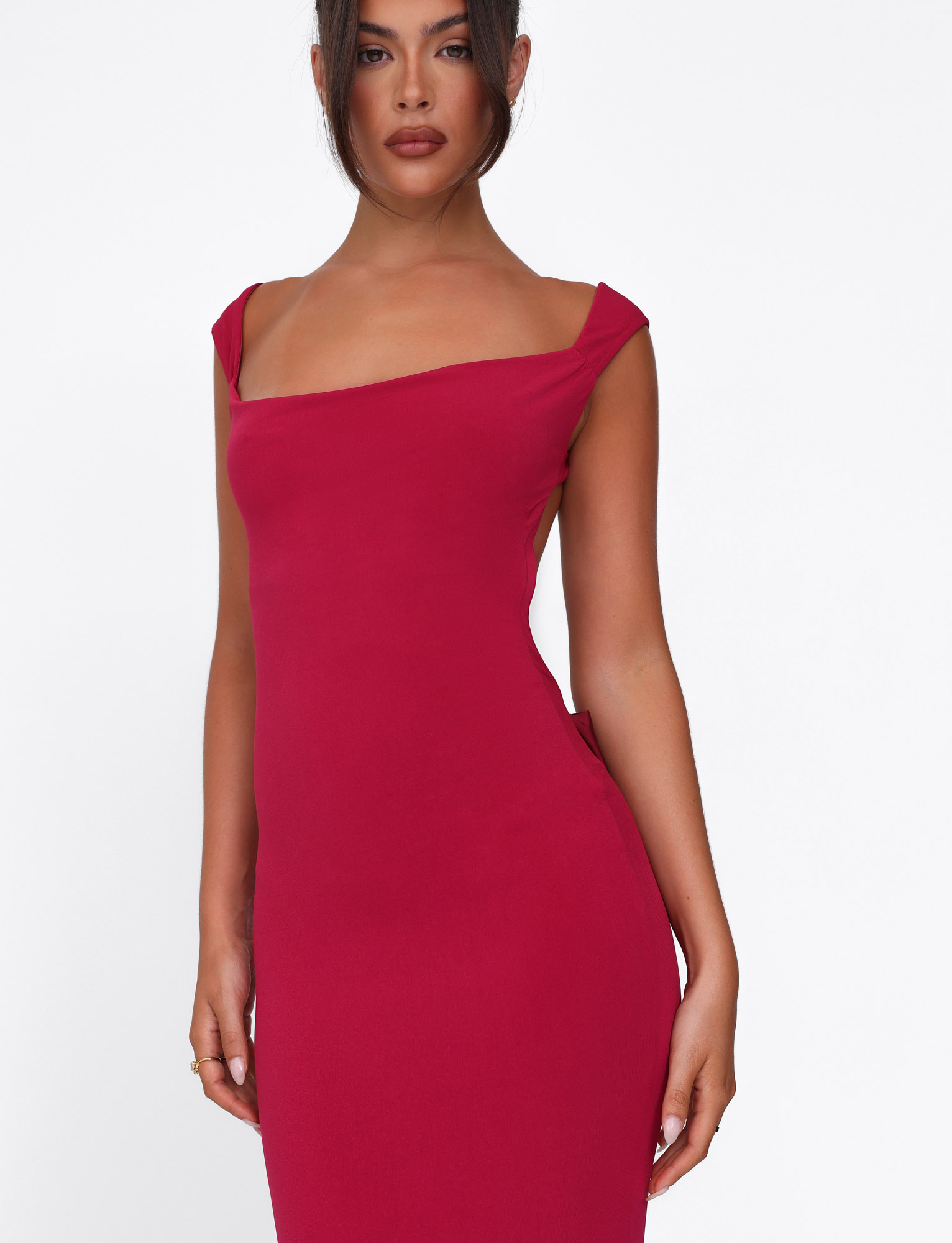 ZITA DRESS - RED : SALSA : DEEP RED  GEMMACHIC