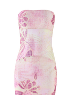 MORGAN MESH DRESS - GRUNGE FLORAL MAGENTA  GEMMACHIC