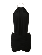 EVANNA MINI DRESS - BLACK  GEMMACHIC