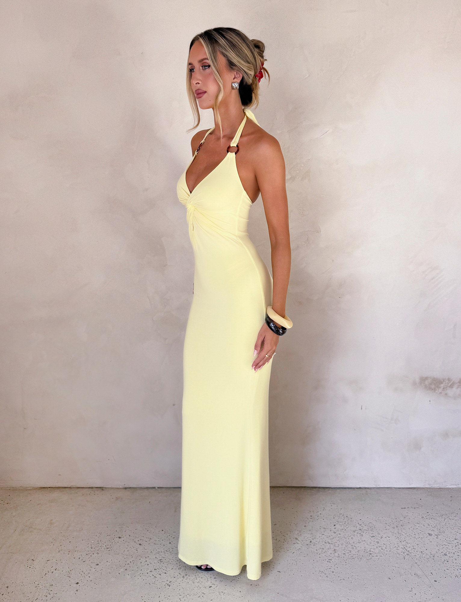 ZENEVA MAXI DRESS - LEMON  GEMMACHIC