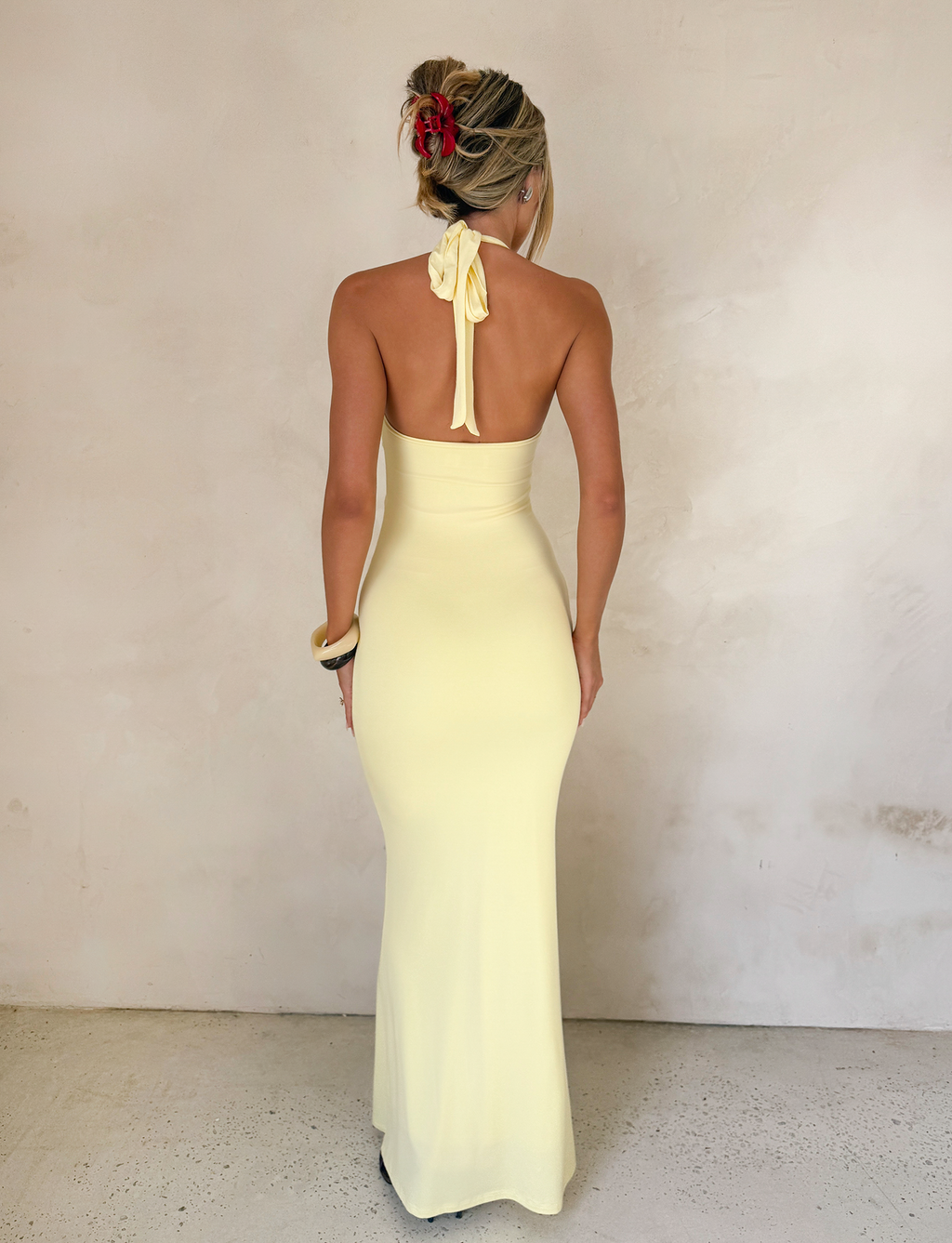 ZENEVA MAXI DRESS - LEMON  GEMMACHIC