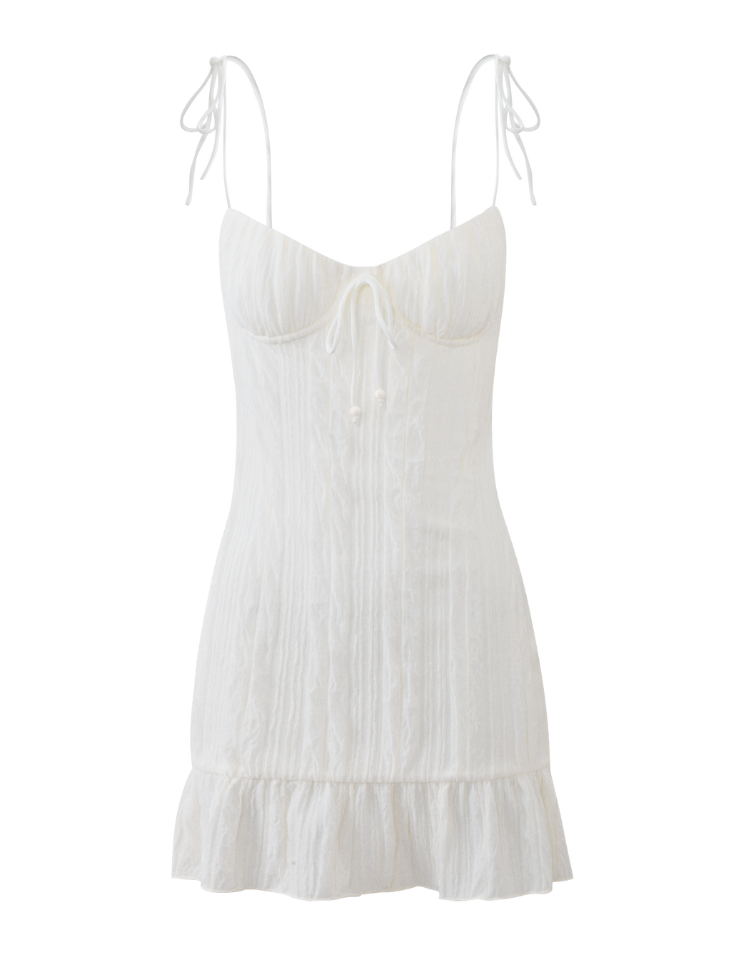 RANIA MINI DRESS - OFF WHITE  GEMMACHIC