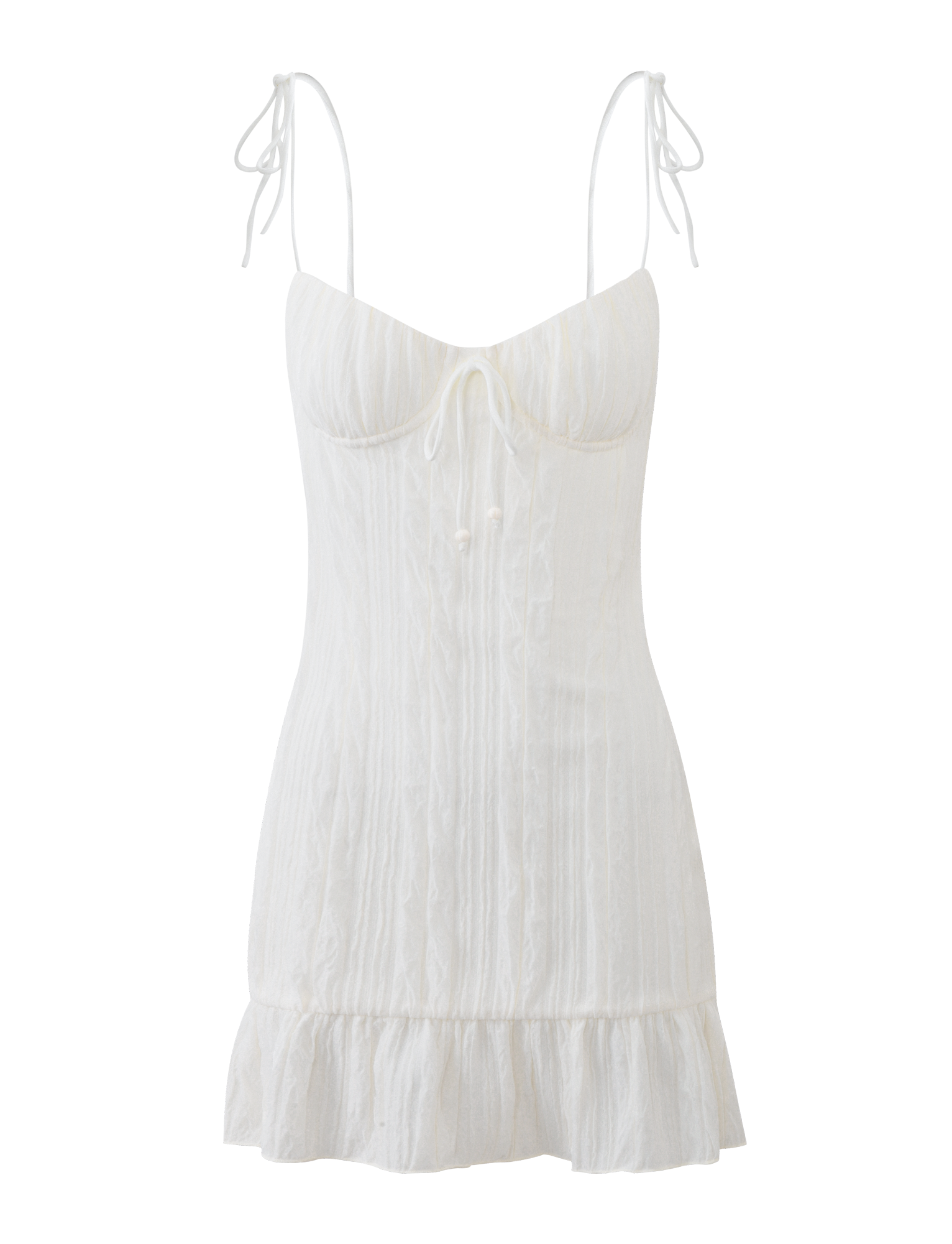 RANIA MINI DRESS - OFF WHITE  GEMMACHIC