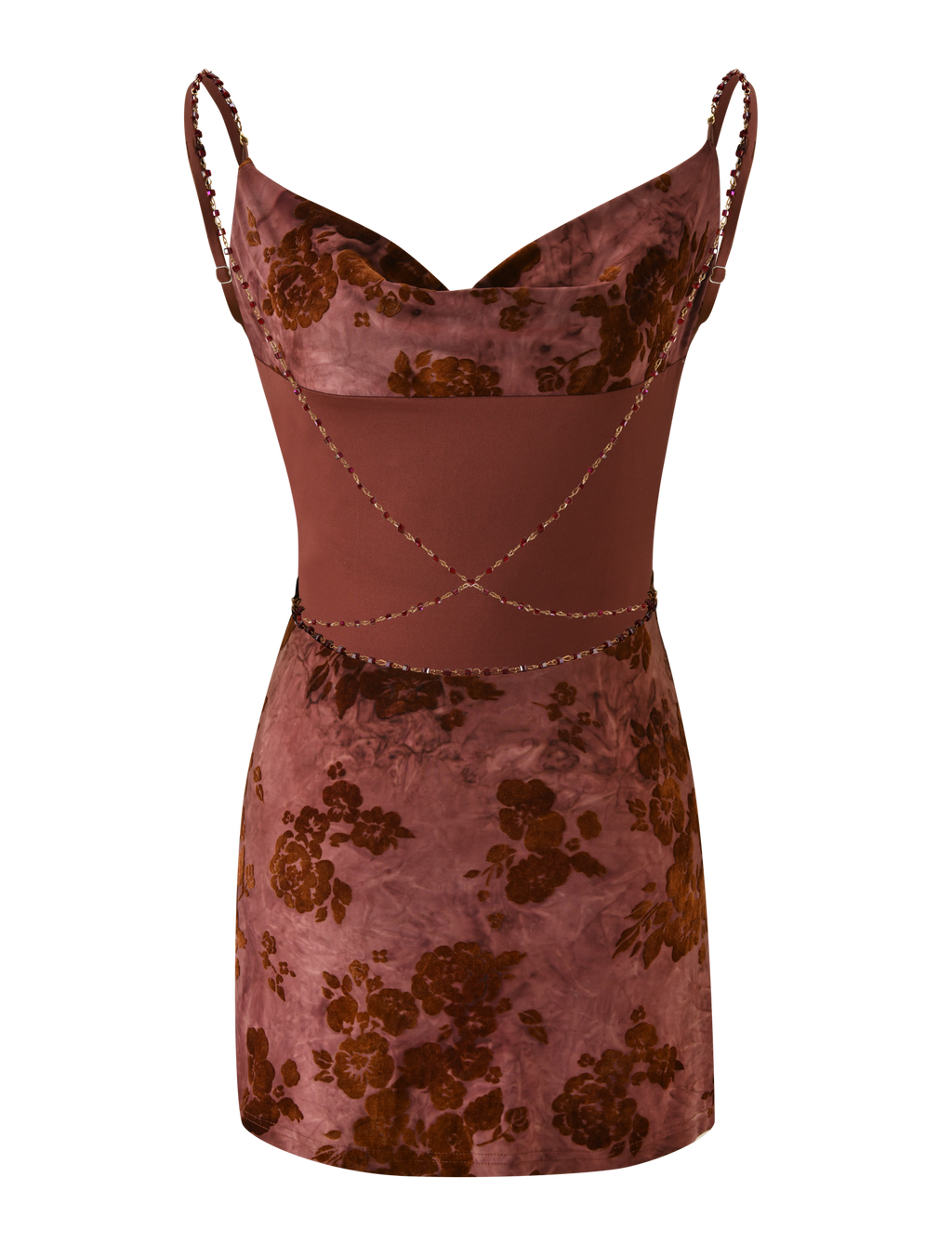 SPARROW MINI DRESS - CHOCOLATE BURNOUT  GEMMACHIC