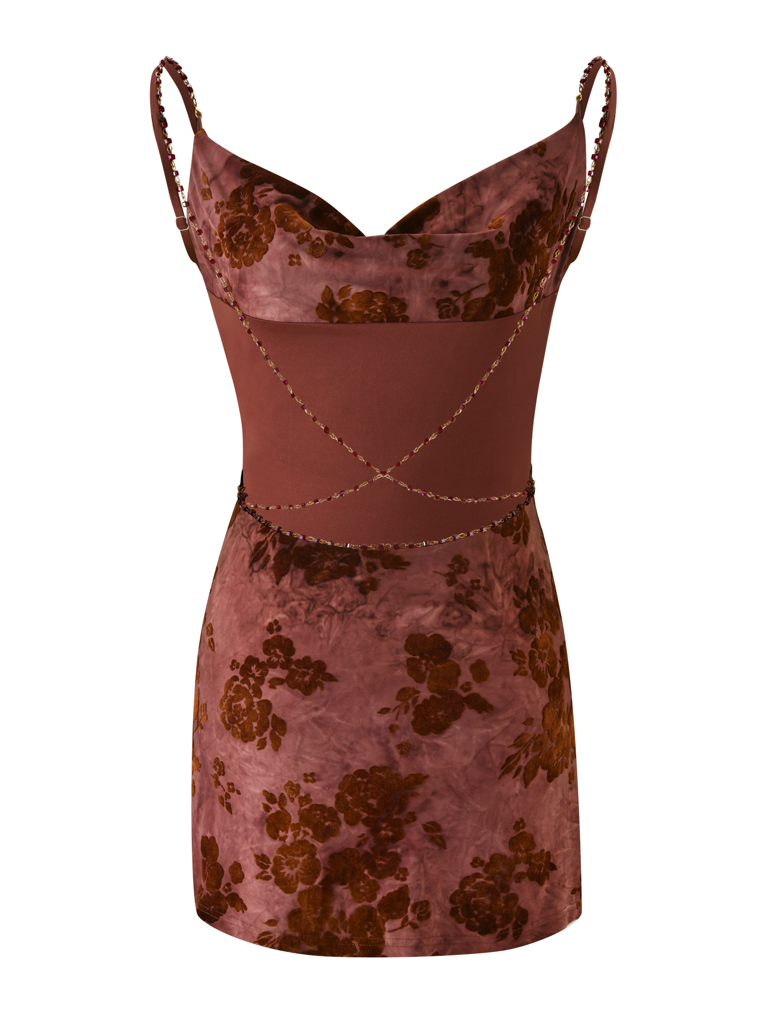 SPARROW MINI DRESS - CHOCOLATE BURNOUT  GEMMACHIC